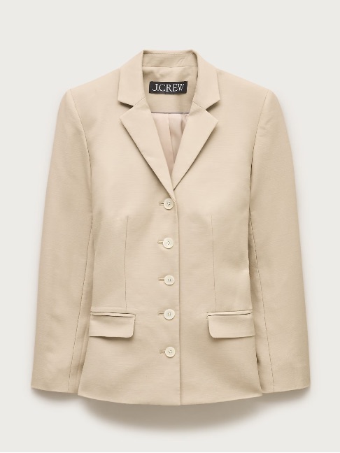 J.Crew Belted Blazer In Gramercy Linen Blend Cs659